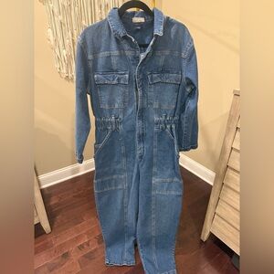 Denim Utility Jumpsuit